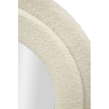 LUSTRO ZAWIESZANE TEDDY KREMOWE 60X4X160 cm (WYMIAR LUSTRA 39X137 cm)